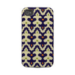 Damask paisley arabesque wallpaper pattern iphone 4 tough case