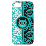damask pattern with owl iPhone 5 case