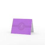Damask Personalized Card with Monogram