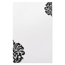 damask personalized stationery