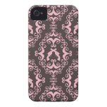 Damask pink and black guns grunge western pistols casemate cases