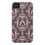 Damask pink and black guns grunge western pistols iphone 4 cases