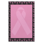 Damask Pink Ribbon Unlined