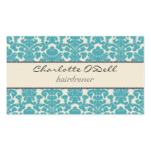 damask print business card templates