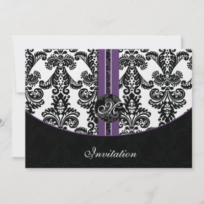 Damask Purple Wedding