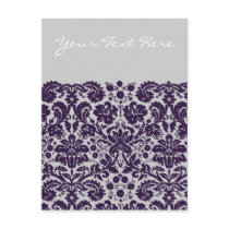 Damask Purple Wedding