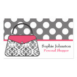 Damask Purse Handbag Business Calling Cards Business Cards