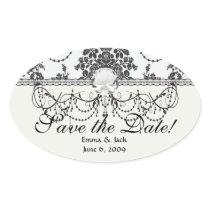 damask roses white and black stickers
