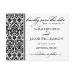 Damask Save the Date Card- Customize it! Post Cards