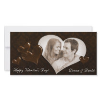Damask Special Hearts Photo Card