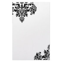 Damask stationary personalized stationery