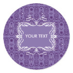 DAMASK STICKER PURPLE