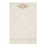 Damask  Swan Elegance Stationery Paper