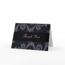 Damask Thank You Card