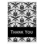 Damask Thank You Cards