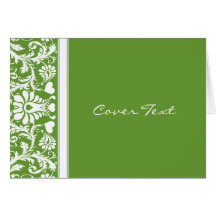Damask Vintage Floral Wedding Matching Favours Greeting Card
