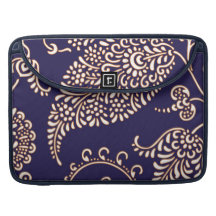 Damask vintage paisley girly floral chic pattern sleeve for MacBook pro