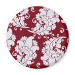 Damask vintage paisley wallpaper floral pattern magnets