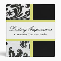 Damask Vinyl Binders