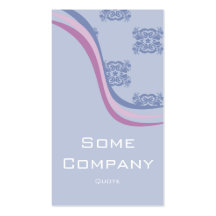 Damask Wave Collection (Blue) Business Card