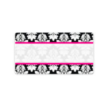 Damask Wedding Envelope Address Labels