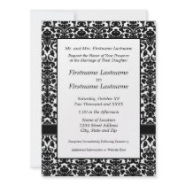 Damask Wedding Invitation