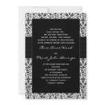 Damask Wedding Invitation Template