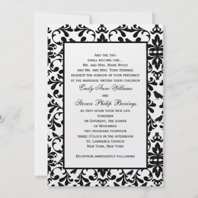 Wedding Invitation Template with M