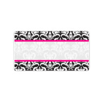 Damask Wedding Labels