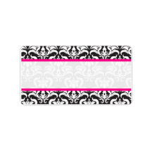Damask Wedding Labels