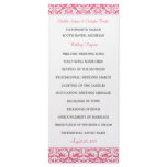 Damask Wedding Programs (Honeysuckle) 2-Sided rack cards