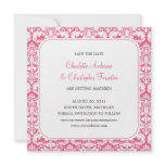 Damask Wedding Save the Date Cards Honeysuckle Invitation