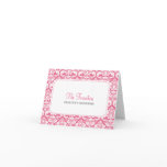 Damask Wedding Thank You Cards Honeysuckle