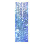 Damask Wildflowers, MADAM VALESKA in Blue Business Card Template
