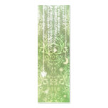 Damask Wildflowers, MADAM VALESKA in Green Business Cards