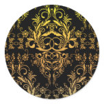 Damask Wildflowers, Midnight Masquerade in Gold