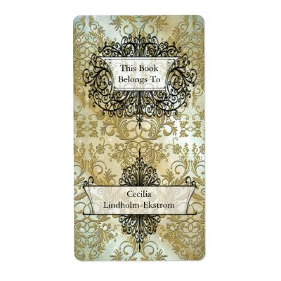 Damask Wildflowers, Morning Stars in Gold by metroswank