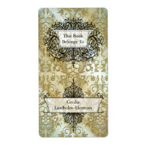 Damask Wildflowers, Morning Stars in Gold