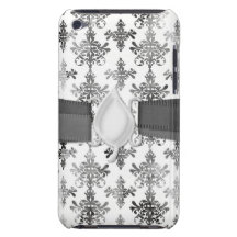 damassé complexe blanche noire affligée coque Case-Mate iPod touch