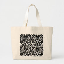 Damassé dans le noir sacs