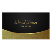 Damassé de luxe élégante de noir et d'or carte de visite