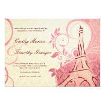 Damassé Parisienne - mariage de chèvrefeuille et d Invitations