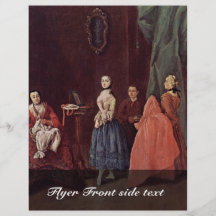 Dame At The Dressmaker By Longhi Pietro Flyer