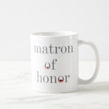 Dame de honneur grise des textes mugs