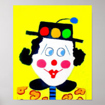 Dame de pantomime affiche