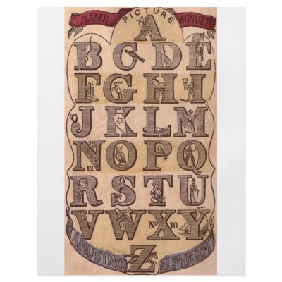 Dame Wonder's Amusing Alphabet Flyer Design by spyderfyngers
