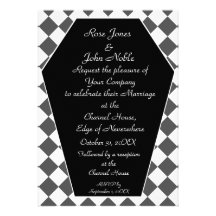 Damier Ivory (Smoke) Wedding Invitation