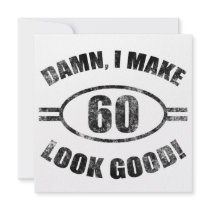 Damn Funny 60th Birthday Custom Invite