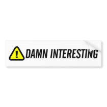 Damn Interesting Logo Bumper Sticker