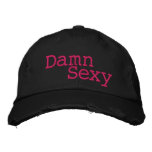Damn Sexy Distressed Basebal Cap embroidered hats